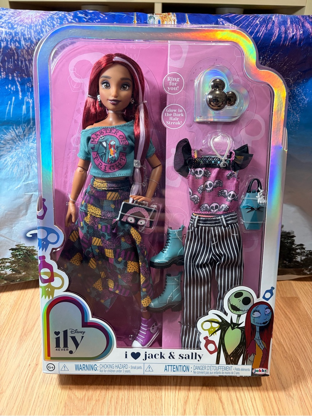 Disney ILY 4EVER I Love Jack and Sally Doll New in Box